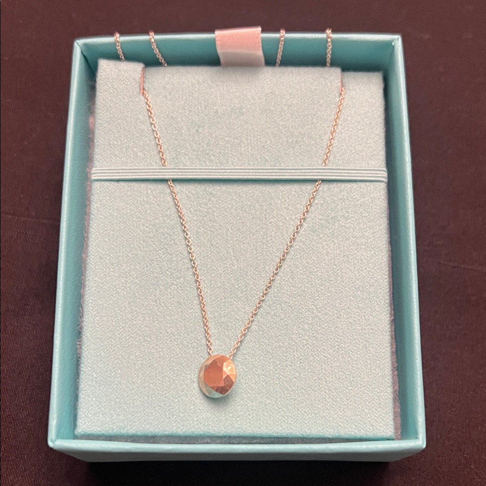 Tiffany & Co Elsa Peretti 2-Carat Faceted Pendant Necklace in Sterling Silver